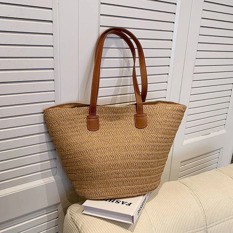 Marais | Dam Vävt Strå Shopper Väska