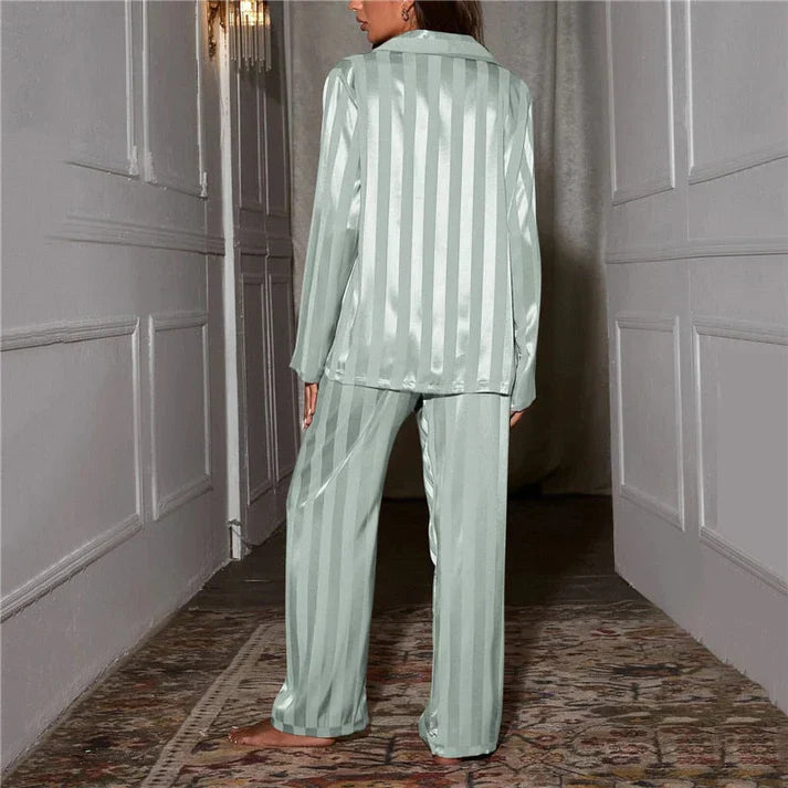 Evania | Dam Satin Pyjamas Uppsättning