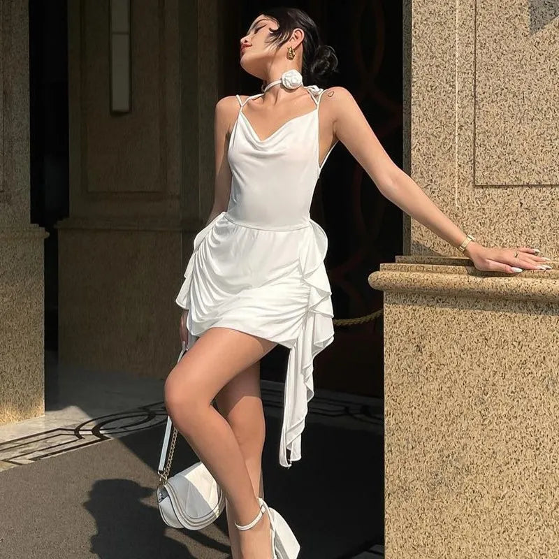 Enara | Asymmetrisk Ruched Klänning
