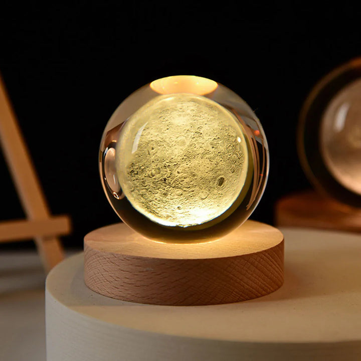Drömsk Galax Orb Lampa | 3D-Printad LED Natt Lampa
