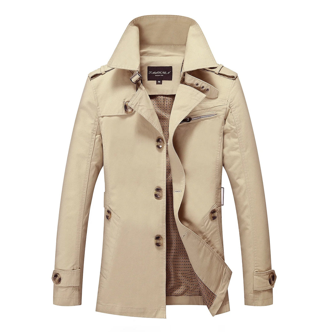 Herrar Lång Trenchcoat