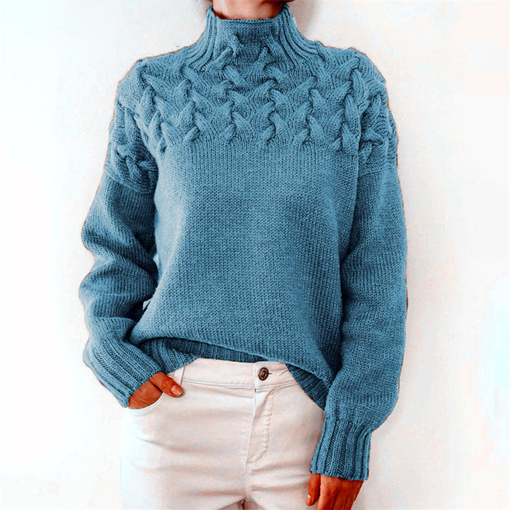 Susan | Stickad Turtleneck-tröja för Kvinnor