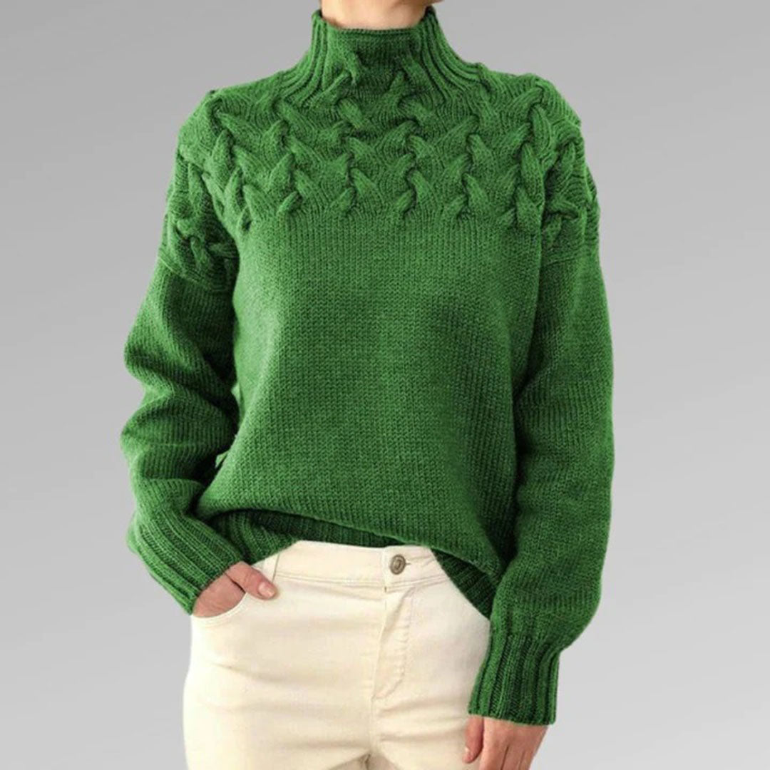 Susan | Stickad Turtleneck-tröja för Kvinnor