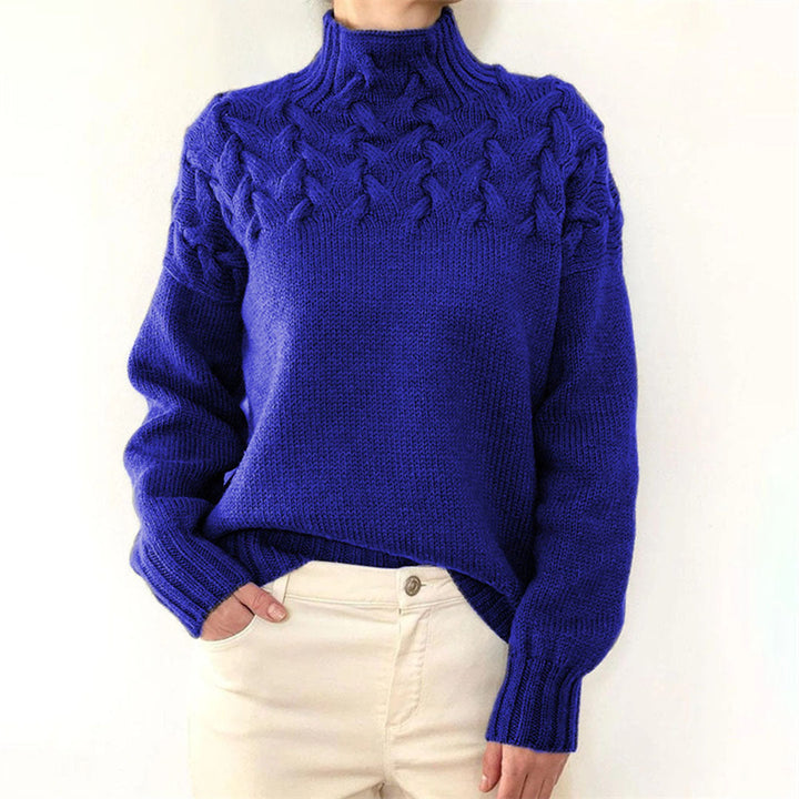 Susan | Stickad Turtleneck-tröja för Kvinnor