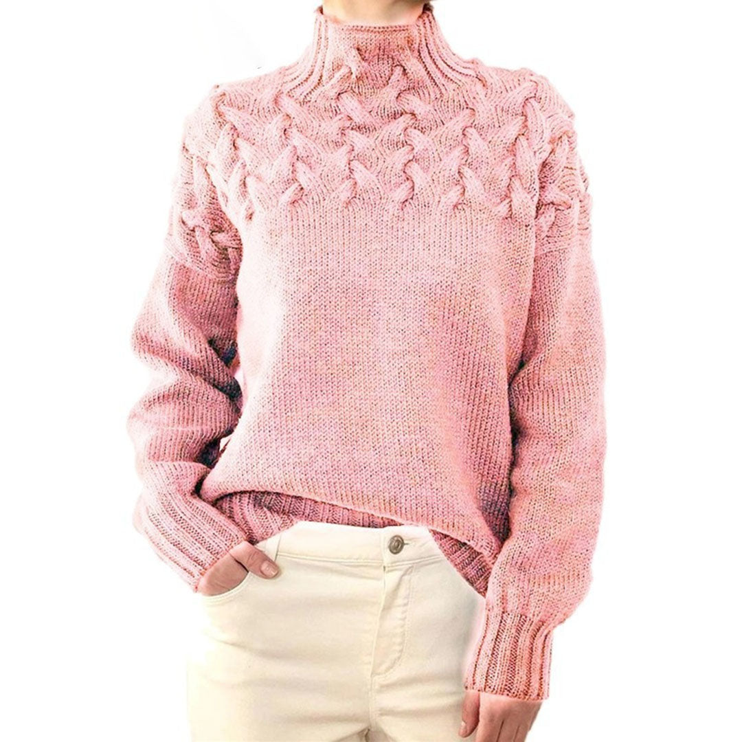 Susan | Stickad Turtleneck-tröja för Kvinnor