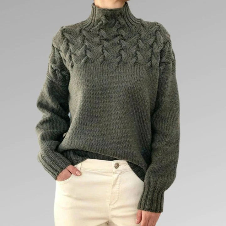 Susan | Stickad Turtleneck-tröja för Kvinnor