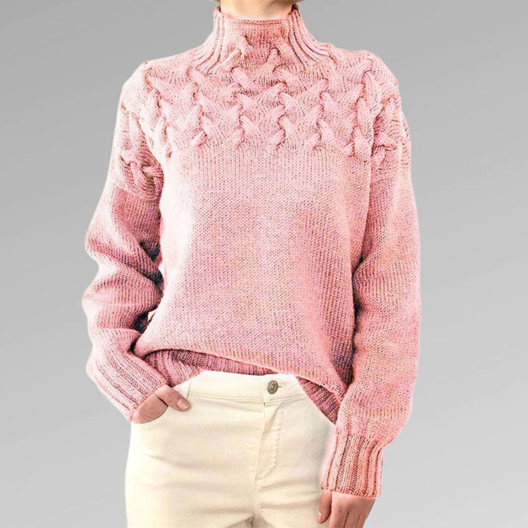 Susan | Stickad Turtleneck-tröja för Kvinnor