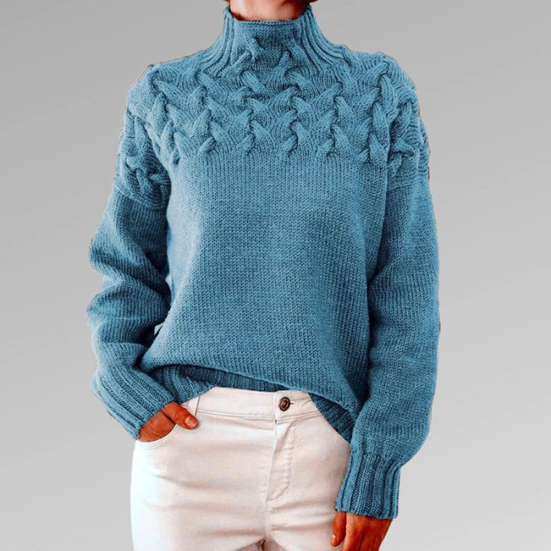 Susan | Stickad Turtleneck-tröja för Kvinnor