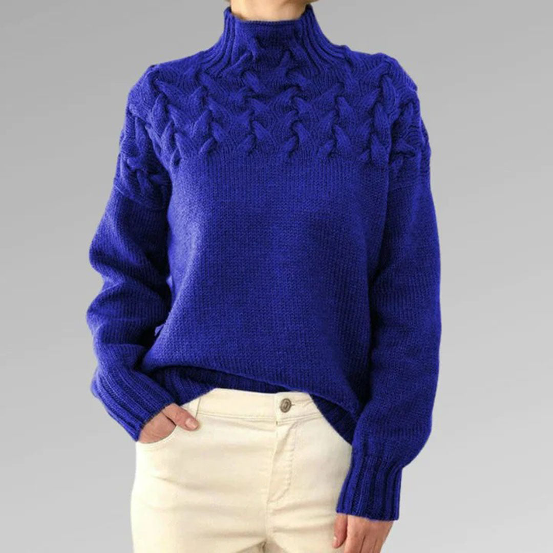 Susan | Stickad Turtleneck-tröja för Kvinnor