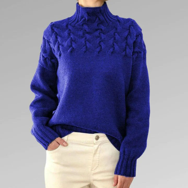 Susan | Stickad Turtleneck-tröja för Kvinnor
