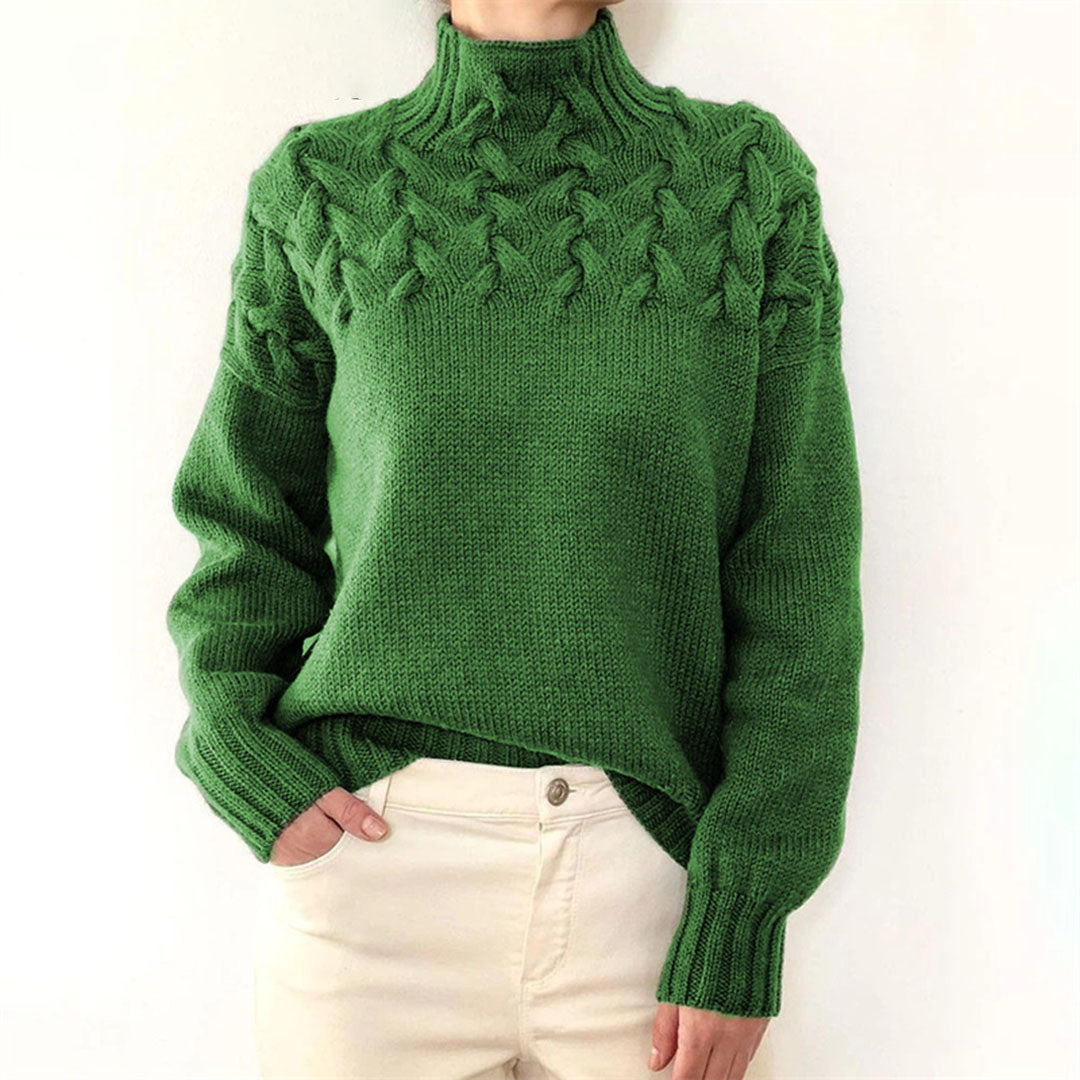 Susan | Stickad Turtleneck-tröja för Kvinnor
