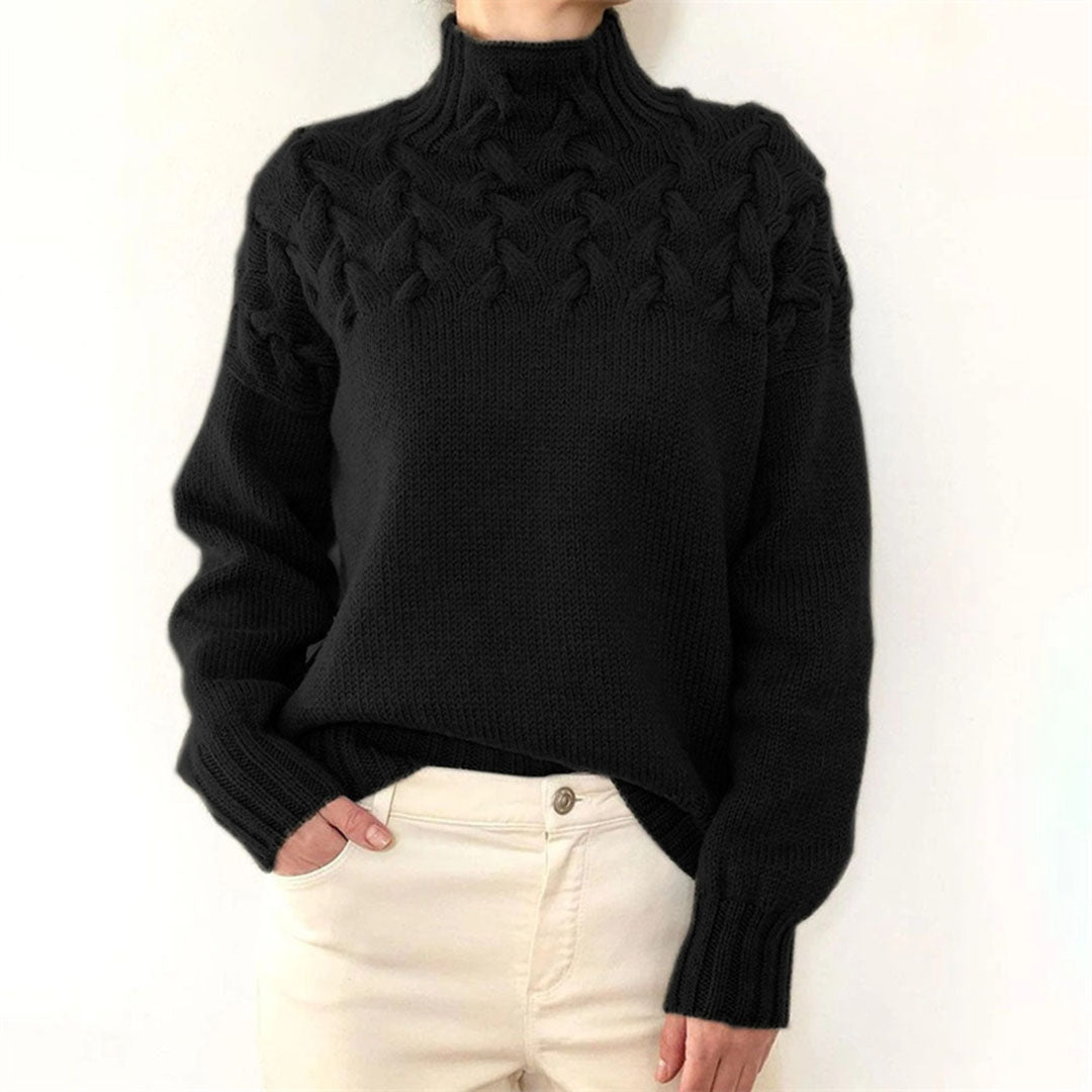 Susan | Stickad Turtleneck-tröja för Kvinnor