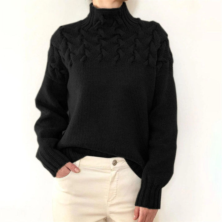 Susan | Stickad Turtleneck-tröja för Kvinnor