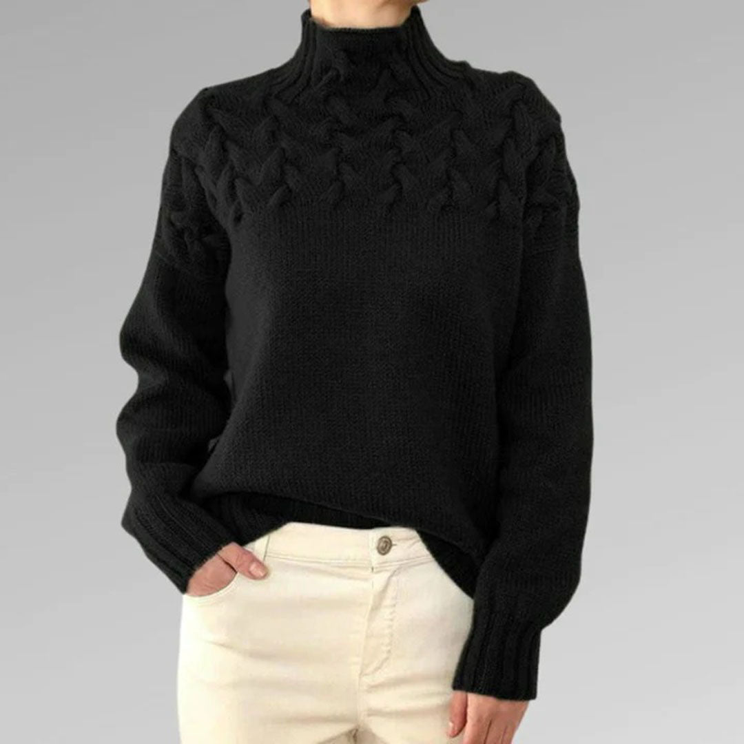 Susan | Stickad Turtleneck-tröja för Kvinnor