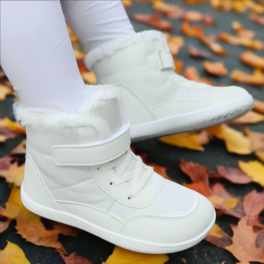 Barn Barfotaskor | Fodrade och Vattenresistenta Sneakers för Åldrar 3-15 år