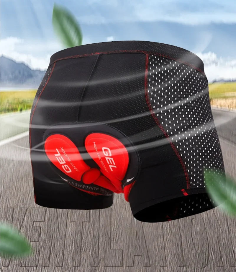 Andningsbara Cykelshorts med Stötdämpande Vaddering