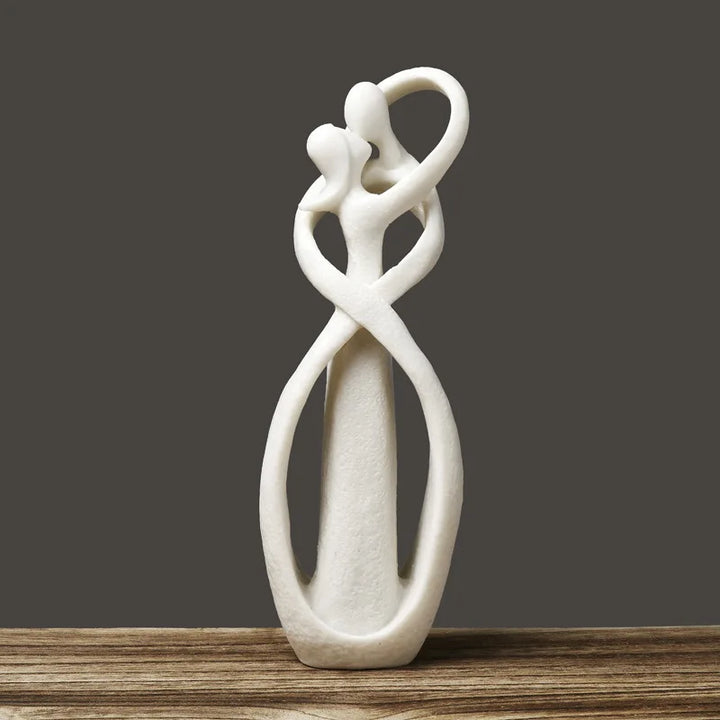 Evig Omfamning Abstrakt Skulptur