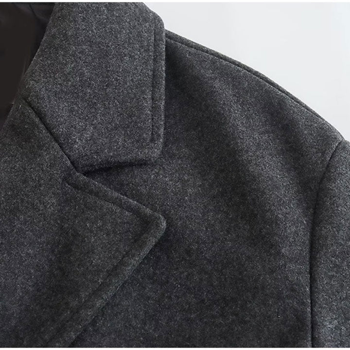 Dam Ullblandning Lång Kappa | Tidlös Utformning