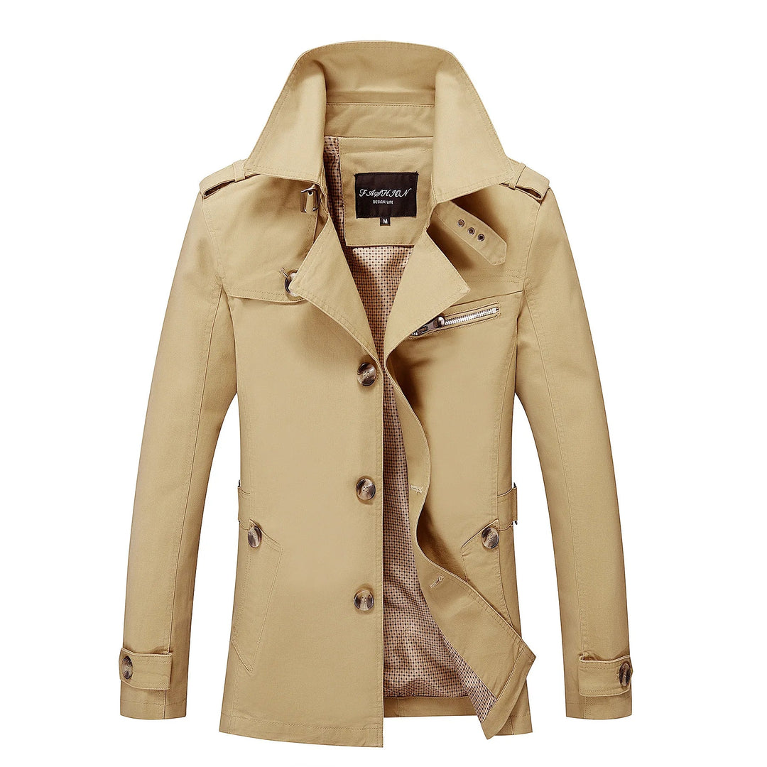 Herrar Lång Trenchcoat