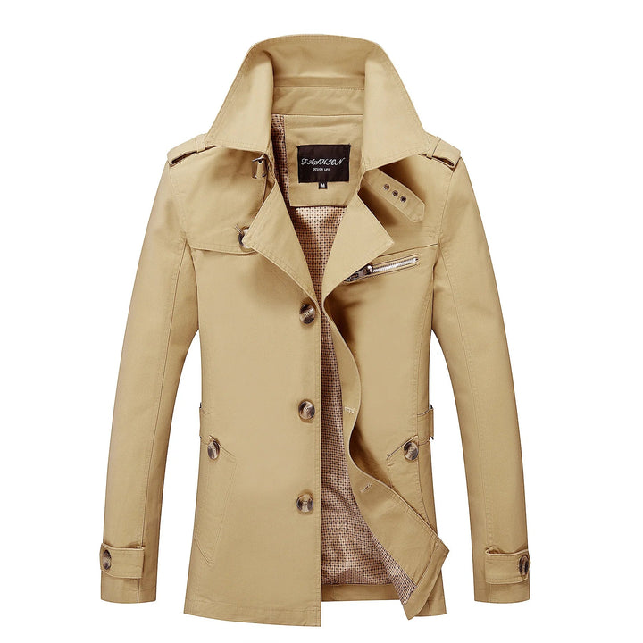Herrar Lång Trenchcoat