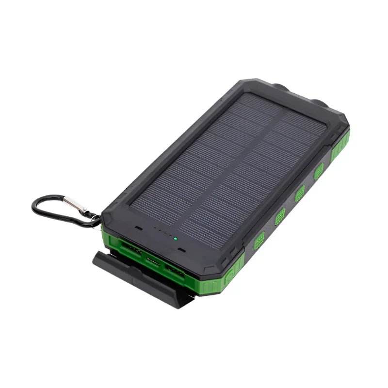 Dean | Pro Solcellsdriven Powerbank med Inbyggd Ficklampa