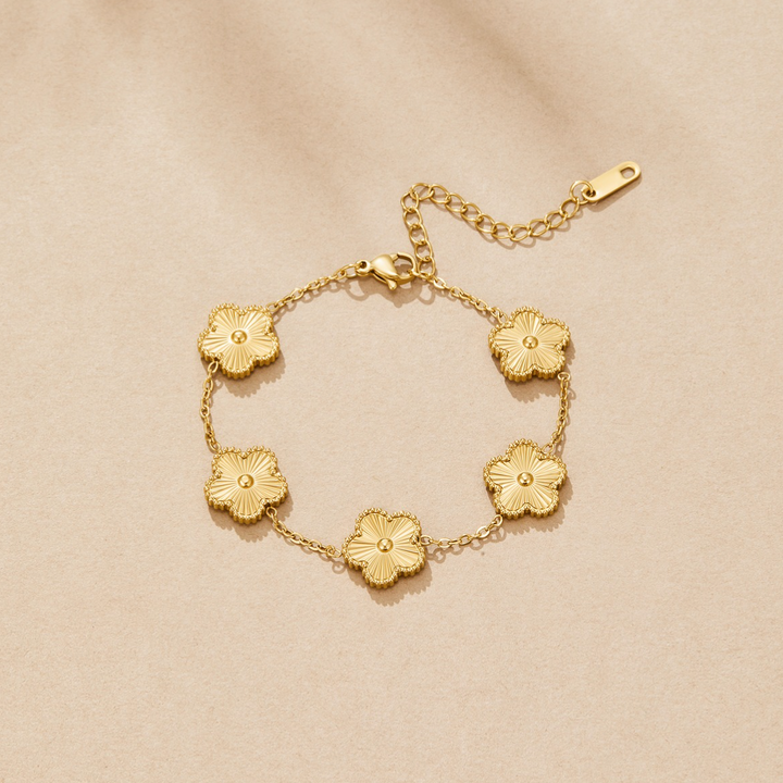 Blomstermotiv Justerbart Armband
