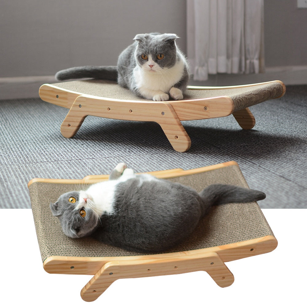 Trä Kattskrapa och Solstol