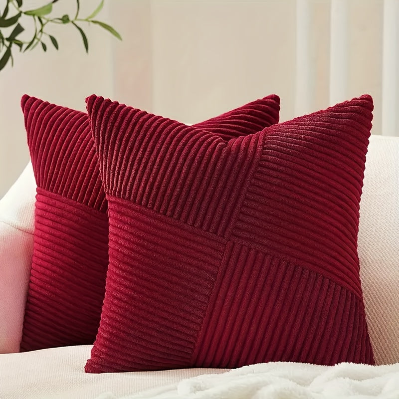 Uppsättning Av 2 Bohemisk Manchester Kuddöverdrag | 50×50 cm