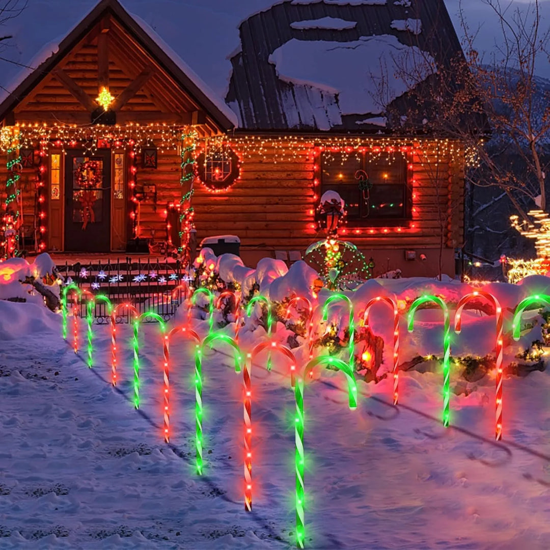 Sol Godis Käpp Banljus - 8-Packa | Jul Stigbelysning