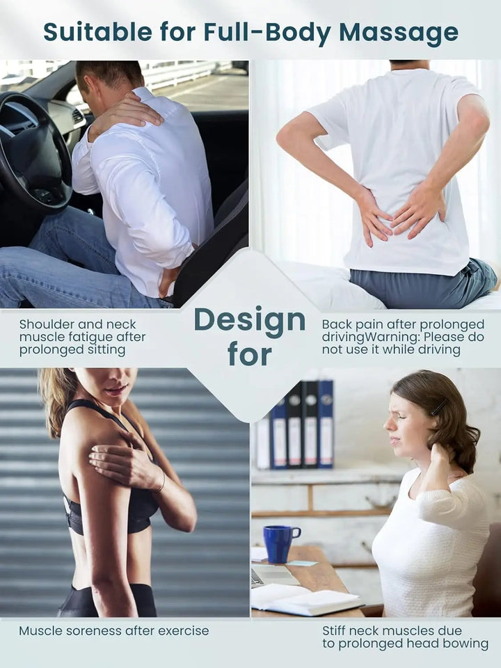 Gia | Shiatsu-Massagekudde med Infraröd Värme