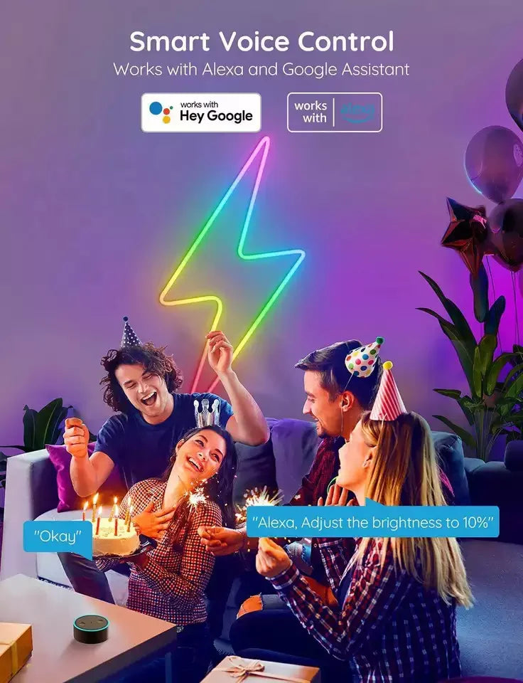 Appstyrd RGB-Belysning för Hem och Stämning Atmosfär