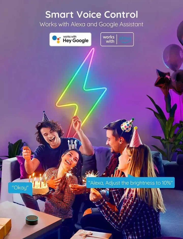 Appstyrd RGB-Belysning för Hem och Stämning Atmosfär