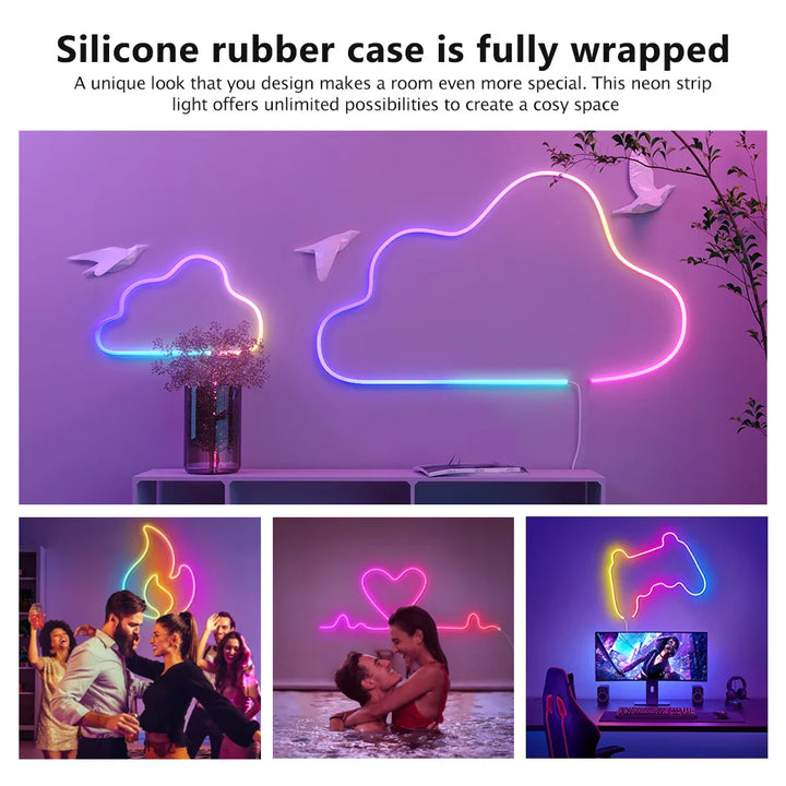 Appstyrd RGB-Belysning för Hem och Stämning Atmosfär