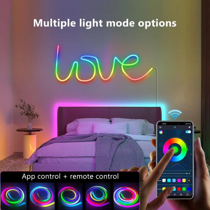 Appstyrd RGB-Belysning för Hem och Stämning Atmosfär