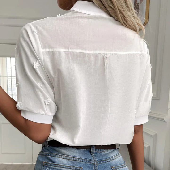 Ninetta | Chic Damen Vit Blus