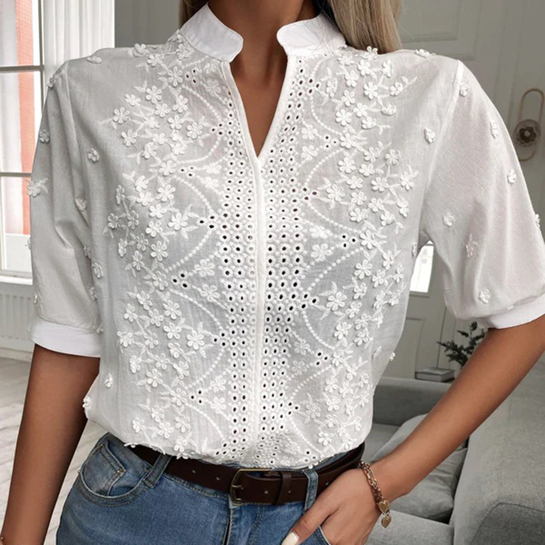 Ninetta | Chic Damen Vit Blus