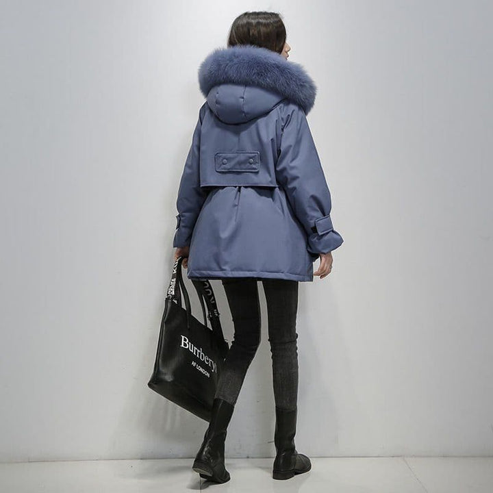Dam Vinterparka | Eleganta Pälskrage