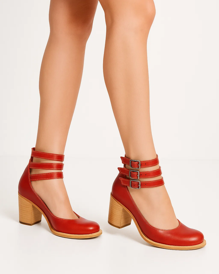Avenia | Eleganta Pumps Med Blockklack För Kvinnor