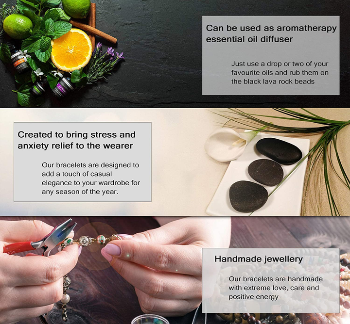 Chakra Läkning Armband | Naturliga Kristallpärlor