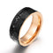 8 mm Svart Turmalin Tungstenskarbidring