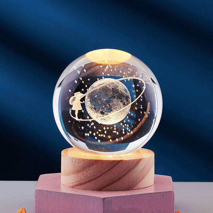 3D Kristall Nattlampa | Julstämning
