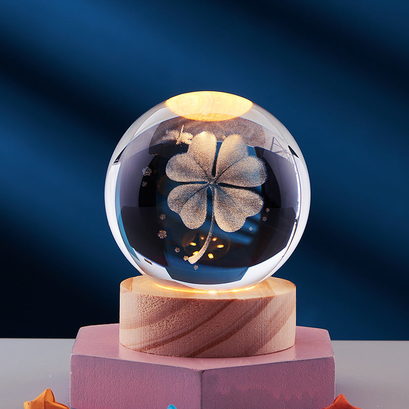 3D Kristall Nattlampa | Julstämning