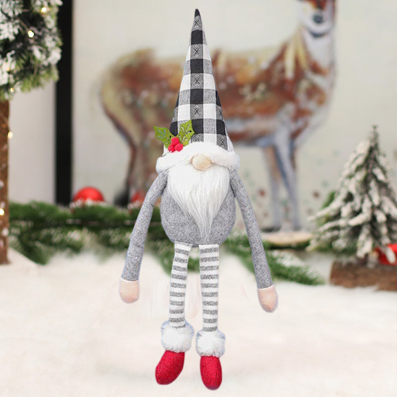 Jul Gardinbindningar | Festlig Tomte- och Snögubbe Utformning
