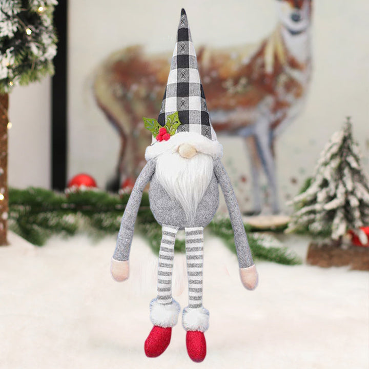 Jul Gardinbindningar | Festlig Tomte- och Snögubbe Utformning