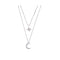 Mabel | Damer 925 Sterling Silver Dubbla Lager Halsband