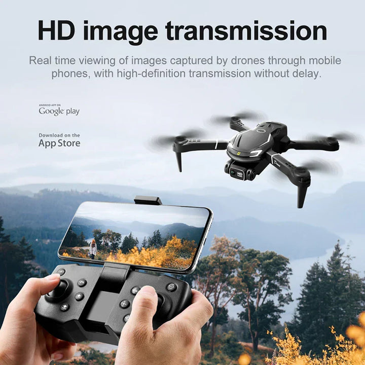Leo | Mini V88 Drönare 8K med GPS och HD Dubbelkamera - Professionell Flygfotografering Drönare