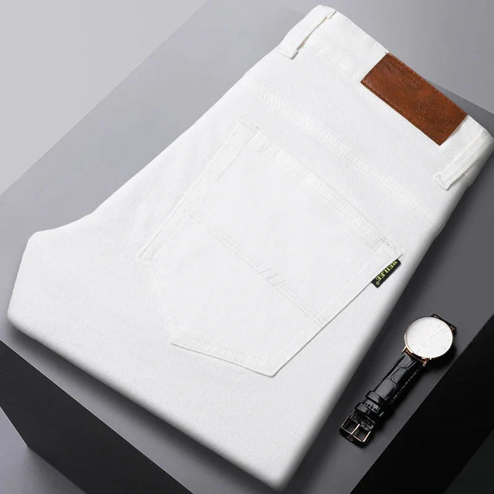 Herr Komfort Denim Stil Jeans | Avslappnad Passform