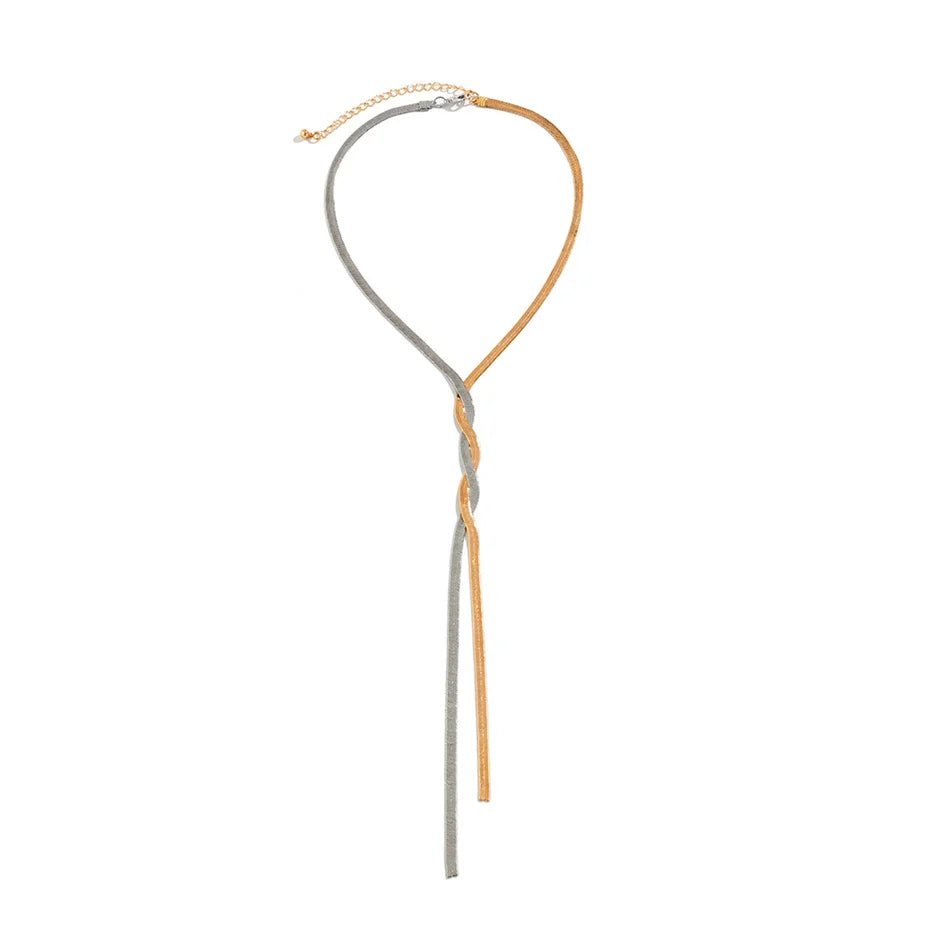 Chloe | Eleganta Långt Ormkedjehalsband