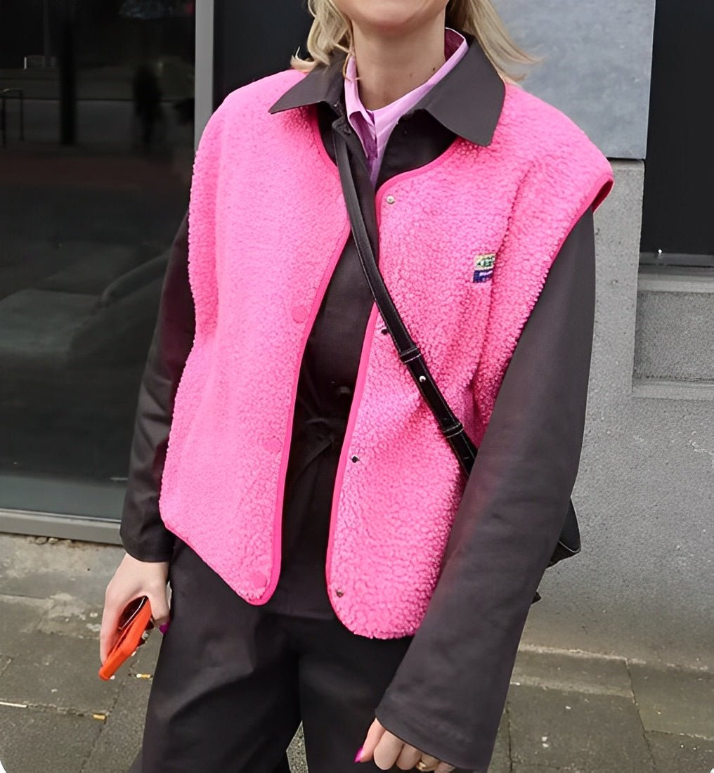 Mjuk Bekvämlighet Dam Väst med Knappar | Mysig och Lätt Vikt Stil