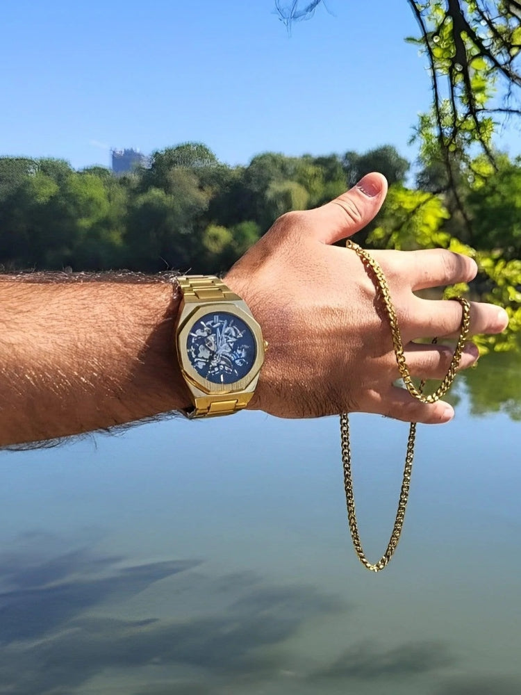 Blaise | Stilren Kronograf Med Läder Armband
